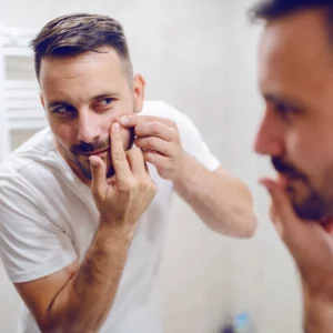 boutons après rasage